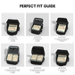 CabinZero CLASSIC PACKING CUBE Large perfect fit guide—shows packing cubes in 28L, 32L, 36L, 42L, and 44L backpacks for optimal travel organization.