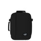 Front view of CabinZero Classic Tech Bag 28L in Absolute Black featuring a minimalist design, padded handles, and compact profile—perfect for tech-savvy travelers and daily use.