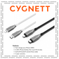 CYGNETT Armoured Lightning to USB-C cable, fast iPhone charging 30W, braided DuPont Kevlar cable, 0‑50% battery in 30 minutes, 5-year warranty Singapore