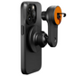 CYGNETT MagDrive magnetic car mount vent attached to smartphone, 360-degree positioning, MagSafe compatible, secure fit, premium tech accessory Singapore