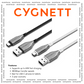 CYGNETT USB-C to USB-A fast charging cable for phones and tablets, braided design with 60W power delivery, 480Mbps data transfer, 5-year warranty, ideal for tech accessories Singapore