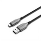 CYGNETT USB-C to USB-A braided cable, fast charging up to 60W, high-speed 480Mbps, durable design for phones and tablets tech accessories Singapore