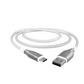 YGNETT USB-C to USB-A clear braided fast charging cable, 60W power, 480Mbps data transfer, premium accessory for phones and tablets Singapore