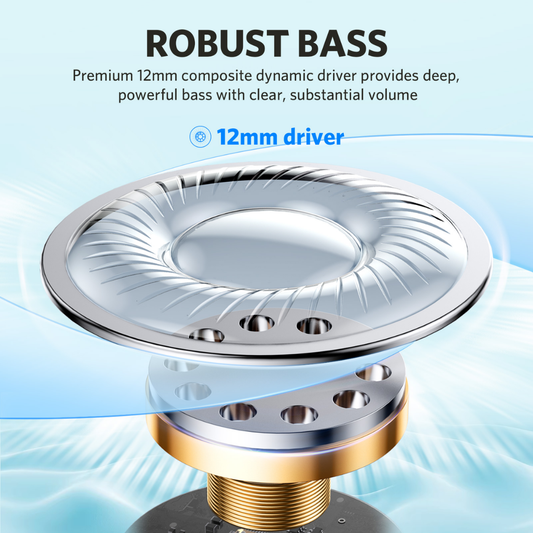 EarFun Air Life features a premium 12mm composite dynamic driver for robust bass sound