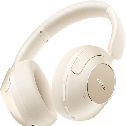 EarFun Wave Pro ANC wireless headphone in all-black color, featured against a white background."