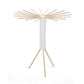 Foppapedretti Octopus Folding Beechwood Drying Rack with 18 arms, tripod design for indoor and outdoor laundry drying