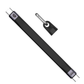Griffin PowerFlex USB 4.0 Thunderbolt 4 cable in sleek black color with USB-C connectors and included keychain cap, designed for fast charging and data transfer.