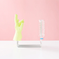 Hanauta stainless steel kitchen rack hanger used for drying cleaning gloves and plastic bottles, multipurpose kitchen organiser for sink area.