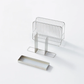 Hanauta stainless steel kitchen rack stand shown disassembled, with removable utensil dividers and drainage tray for easy cleaning and efficient organisation.