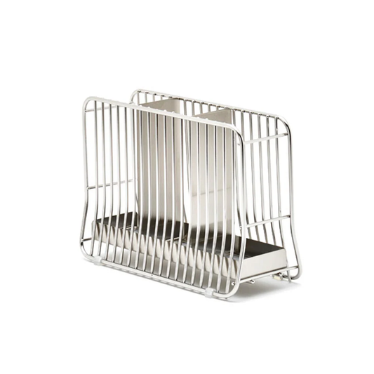 Hanauta slim stainless steel kitchen rack stand, ideal for organising utensils and maximizing countertop space with a modern non-slip design.