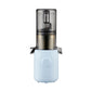 Hurom H310A Slow Juicer light blue compact model, modern BPA-free juicer with intuitive dial, direct front view
