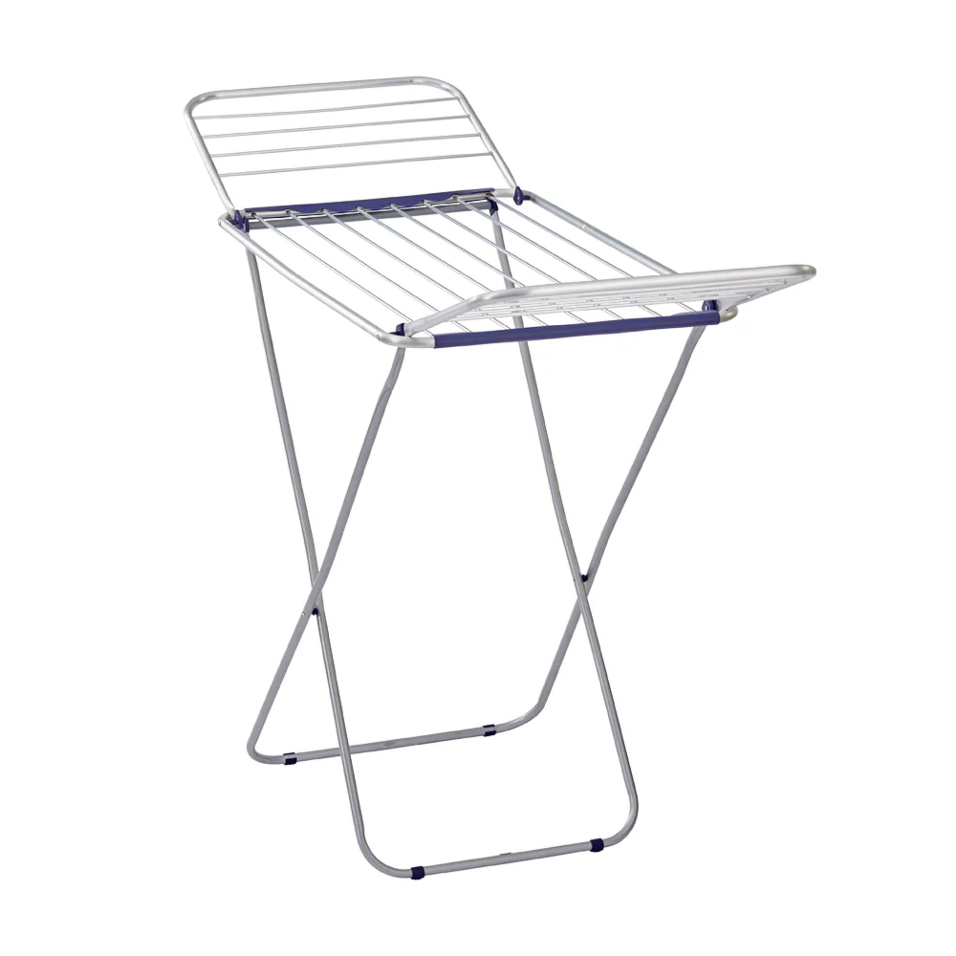 Leifheit Classic Siena 150 lightweight foldable winged laundry drying rack for indoor and outdoor clothes drying