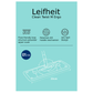 Leifheit Clean Twist M Ergo mop head diagram showing 33 cm floor wiper with loop structure polyester cover, patented drill handle and anti-spill design.