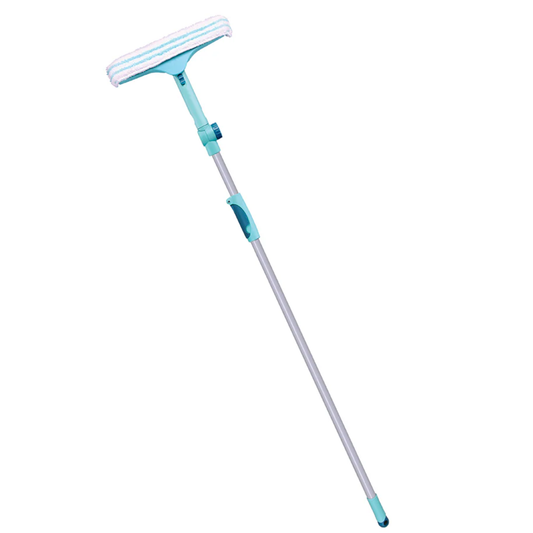 Leifheit L51120 Window & Frame Cleaner with 32 cm microfibre head and telescopic handle for high glass surfaces.