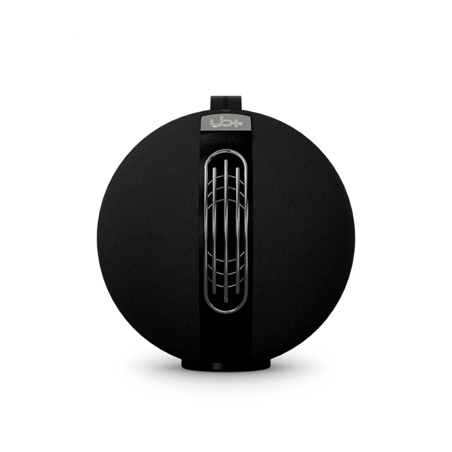 UB+ S1 Circle Bluetooth speaker in sleek black finish, front-facing view with signature top controls and modern round design on a white background.