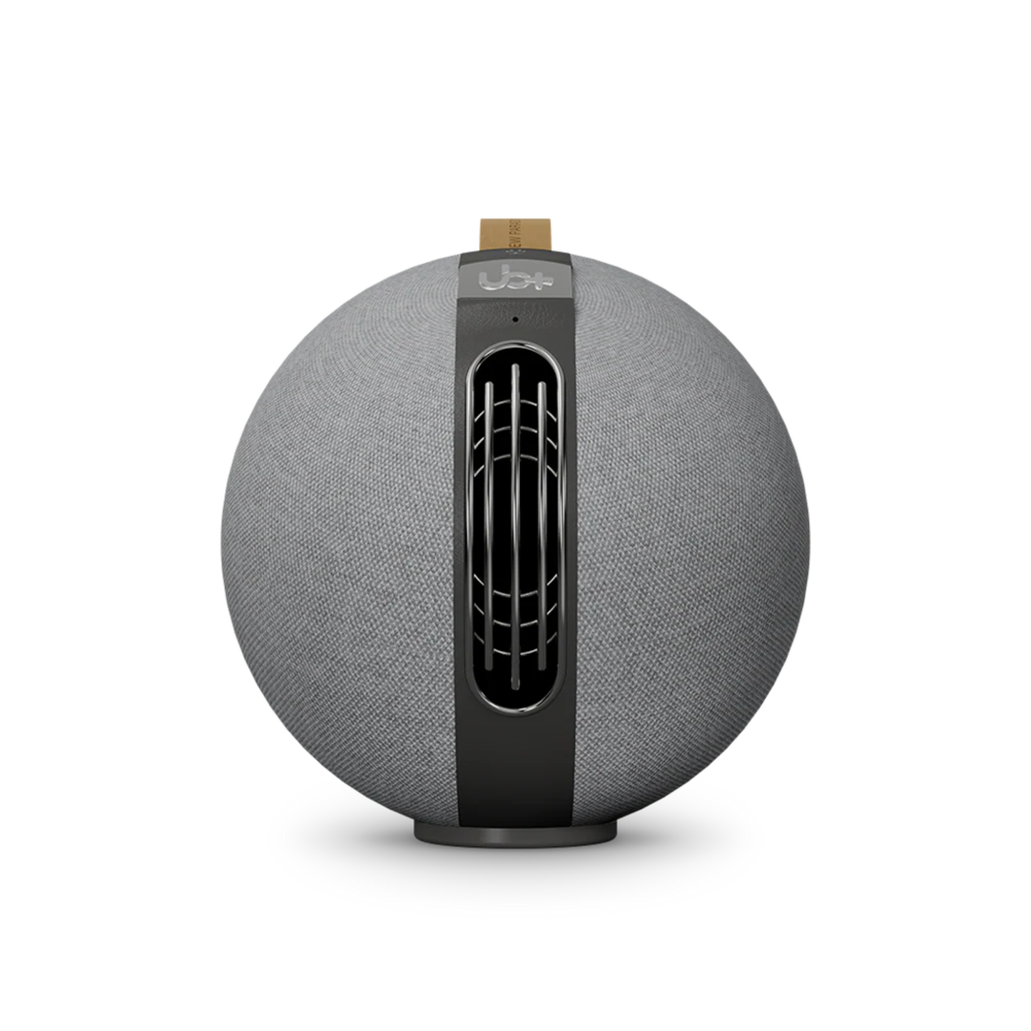UB+ S1 Circle Bluetooth speaker in modern light grey, front-facing view with signature top control panel and contemporary round design on a white background.
