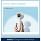 Hand holding white WiWU Bubble Pro handheld fan with smart digital display and text smarter and more intelligent