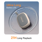 Beige WiWU Buddy Fun Bluetooth speaker with ultra-long 21-hour battery life, portable clip-on design for music on the go