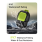 WiWU Buddy Fun green and black Bluetooth portable speaker with IPX7 waterproof rating, water splash demonstration, showcasing rugged outdoor design and water resistance for travel or adventure.