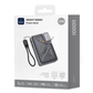WiWU Knight 10000mAh power bank with interchangeable UK and EU plug adapters, 35W fast charging, and phone holder feature for global travel