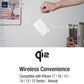 WiWU Qi2 MagSafe power bank held by strap showing lightweight wireless convenience compatible with iPhone 17 16 15 14 13 12 series and AirPods