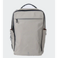 Beige ZL Bold rectangular backpack with top handle, front zippered pocket, and side compartments on a white background