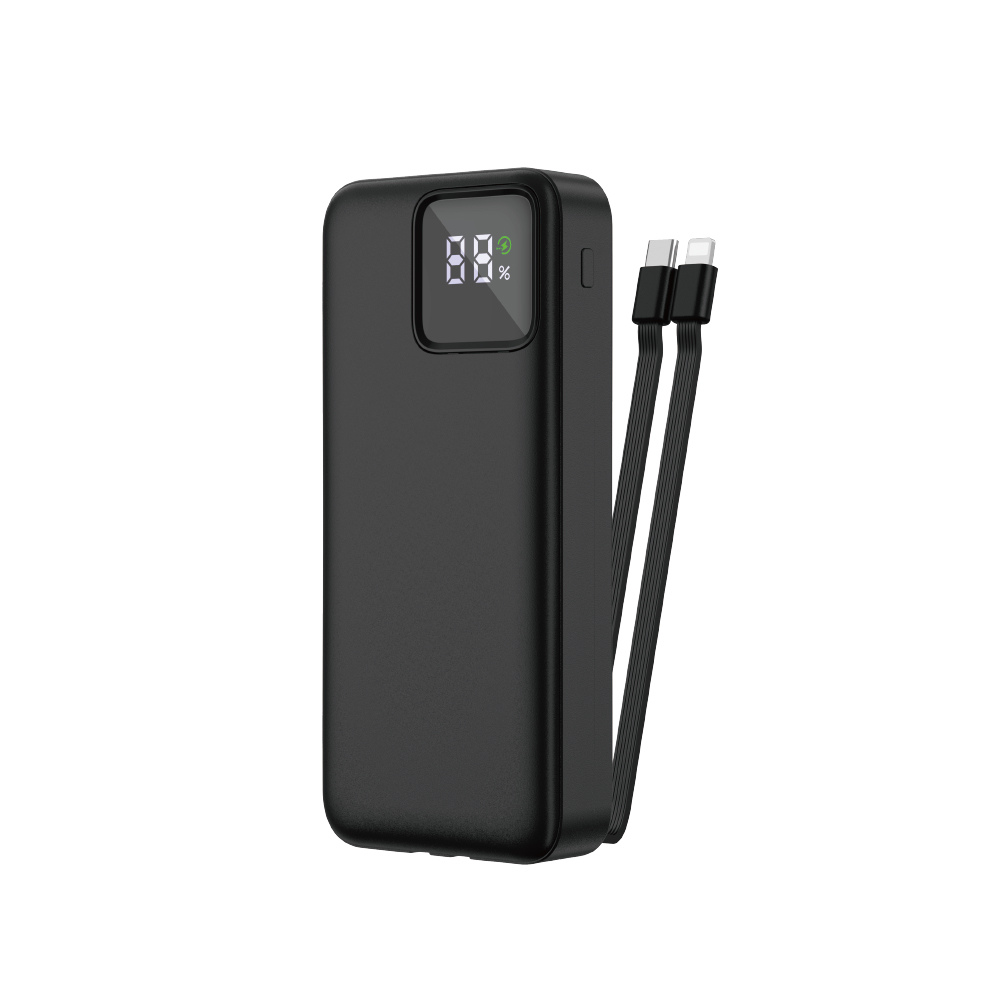 WiWU JC-22 20,000mAh Power Bank with Built-in Cables
