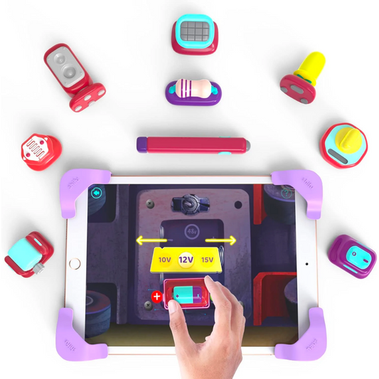 PlayShifu Tacto Electronics by PlayShifu - Shockproof Circuit Exploration Kit | 200 Fun Engineering Games & Puzzles | STEM Toy