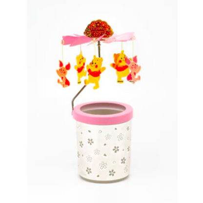 Official Disney Mickey & Minnie Rotary Candle Holder | Spinning Tea Light Carousel with Sakura Pattern | Heat-Powered Kinetic Candle Stand | Romantic Home Decor & Valentine's Day Gift - Shop Now!