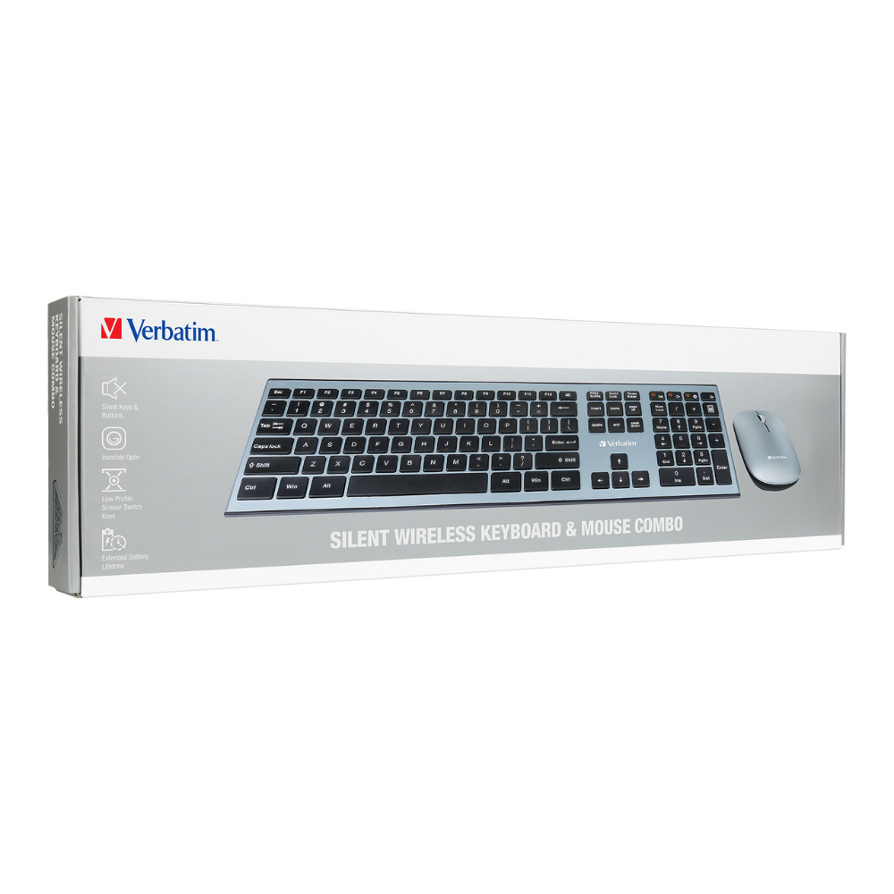 Verbatim Silent Wireless Keyboard & Mouse Combo