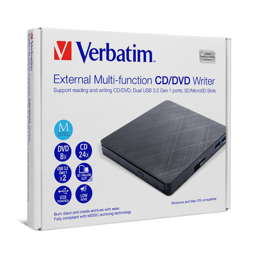Verbatim External Multi-function CD/DVD Writer