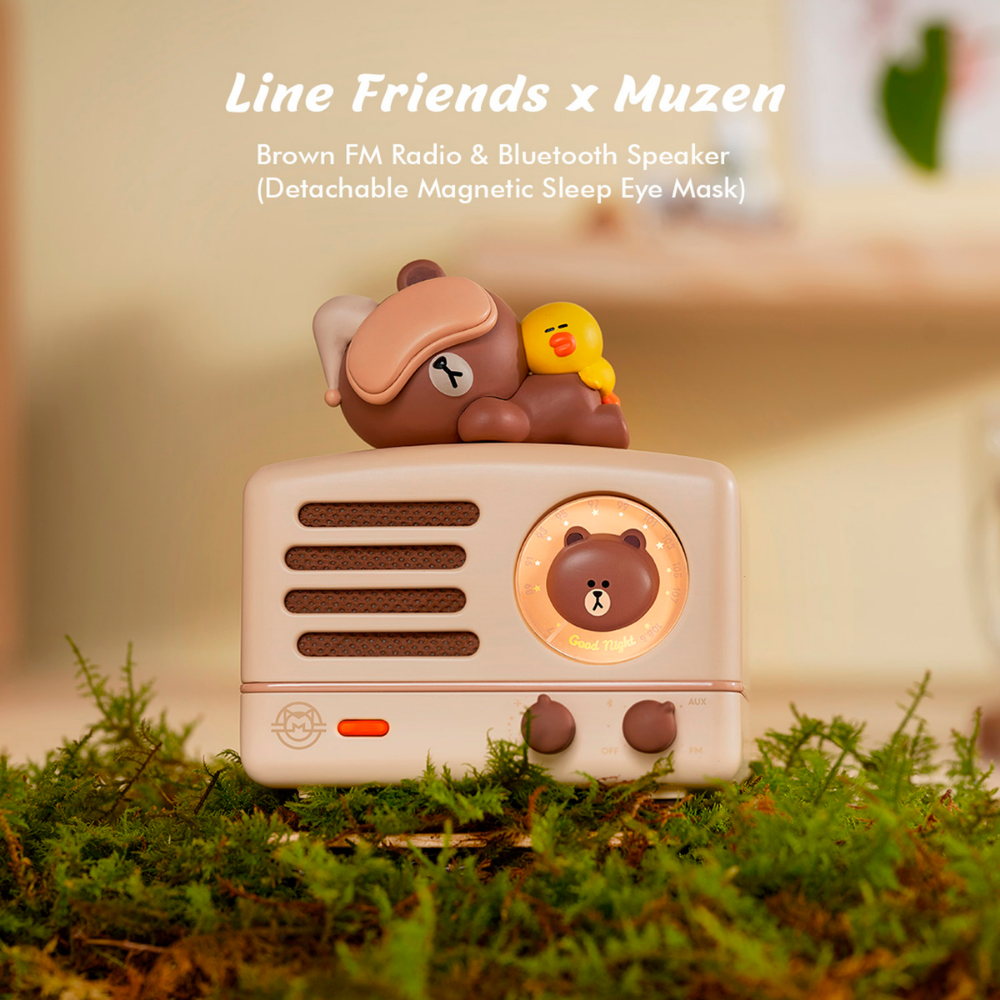 Muzen x Line Friends Portable FM Radio & Bluetooth Speaker
