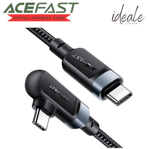 ACEFAST C5-03 USB-C to USB-C 100W Right Angled Aluminum Alloy Charging Data Cable (2m)
