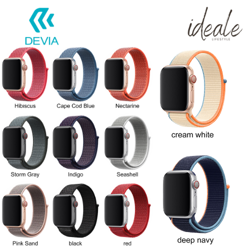 Devia Deluxe Series Sport Loop Band Compatible with Apple Watch Band 49mm 45mm 44mm 42mm 41mm 40mm 38mm