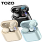 TOZO T6S Bluetooth 5.2 2022 New Version True Wireless Earbuds Environmental Noise Cancellation Stereo Headphones Built in Mic Headset Premium Sound with Deep Bass Support APP Control for Sport