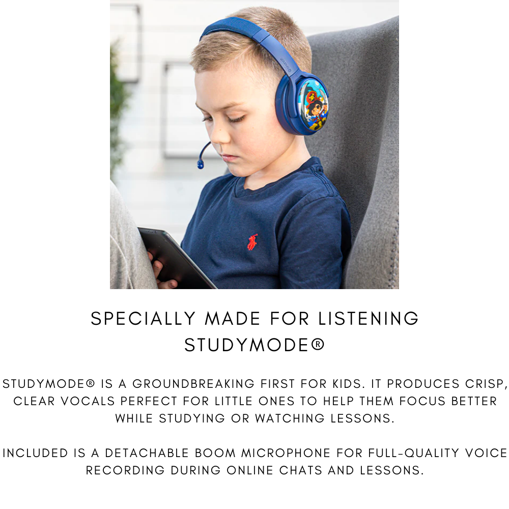 BuddyPhones Cosmos+ Wireless + Noise Cancellation Kids Headphone