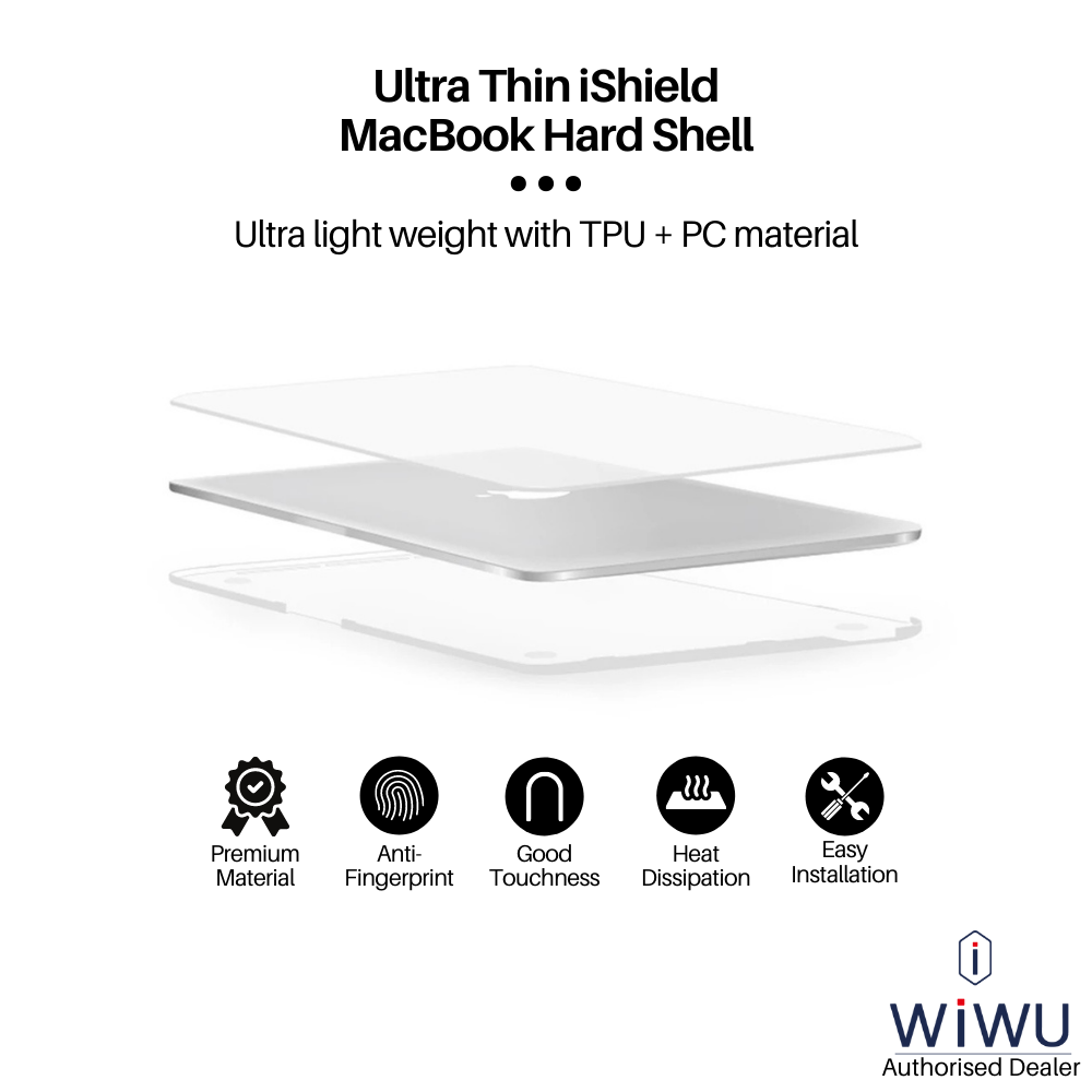 WiWU iShield Ultra Thin Hard Shell Case for Macbook