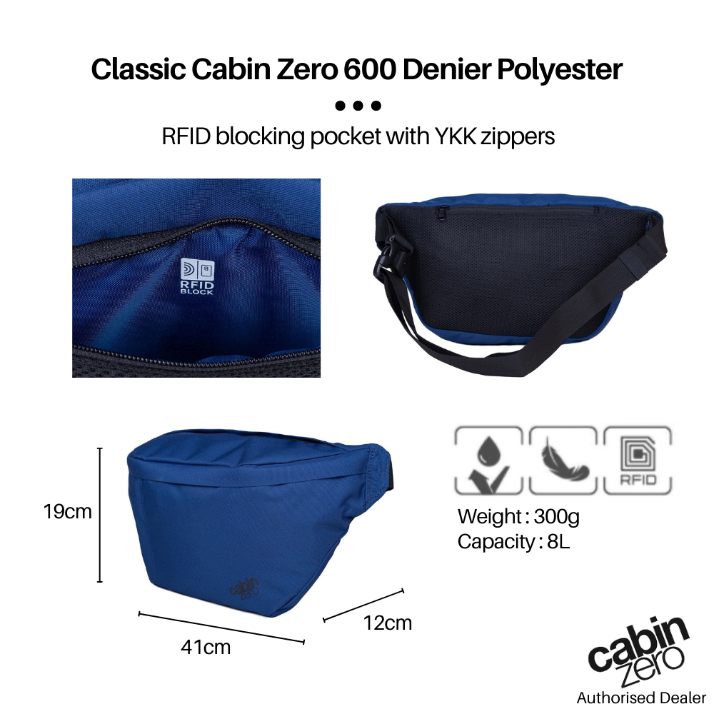 CabinZero Hustle XL Cross Body Bag 8L