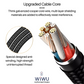 WiWU PT06 Platinum Charging and Data Transmission Cable 2 in 2 Cable (0.3m/1.2m)