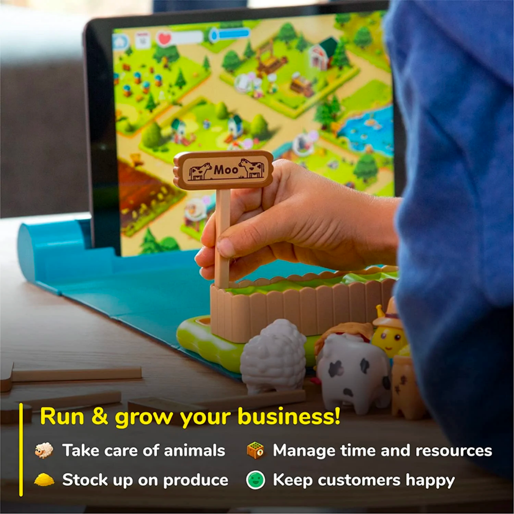 PlayShifu Plugo Farm (App Based) - Nurture Animals | Solving Puzzle | Manage Business Educational Barn STEM Toy