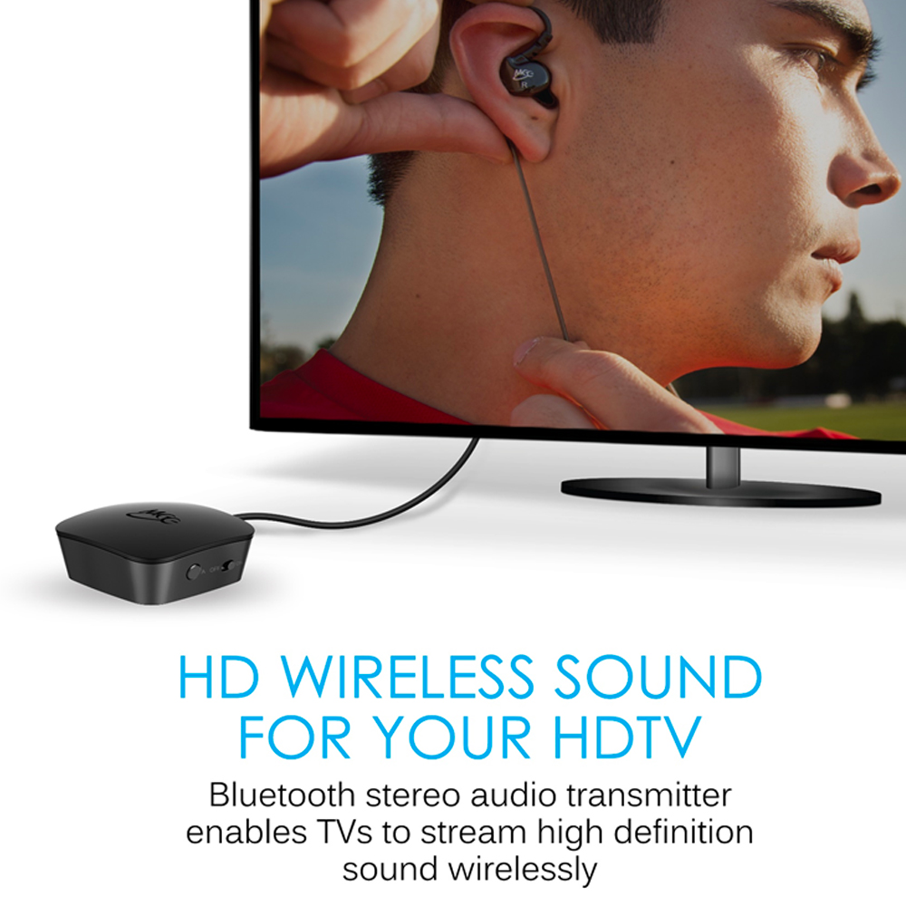 MEE audio Connect - Universal Dual Headphone & Speaker Bluetooth Audio Transmitter for TV