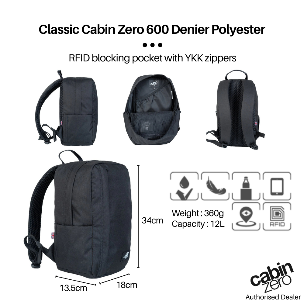 CabinZero Flight 12L Companion Bag