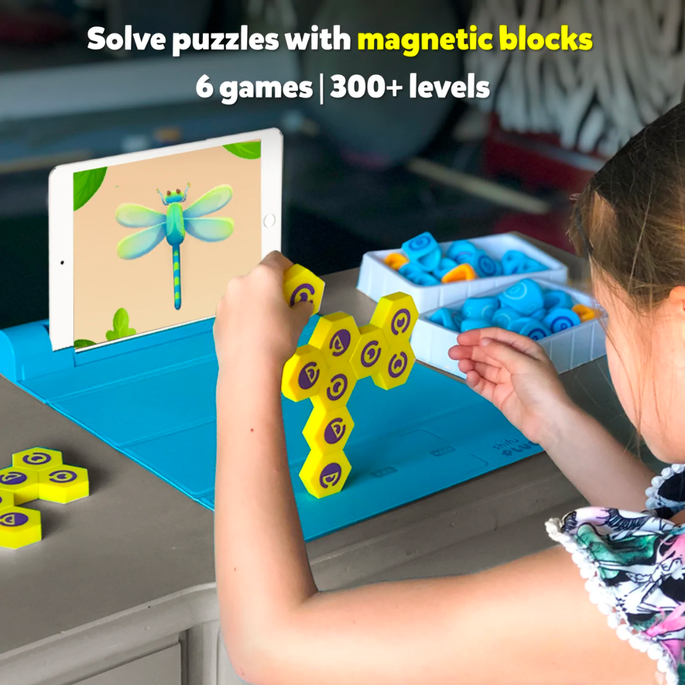 PlayShifu Plugo STEM Wiz Pack (App Based)- Count, Letters & Link Kits | Math, Words, Magnetic Blocks, Puzzles, Games | Educational STEM Toys