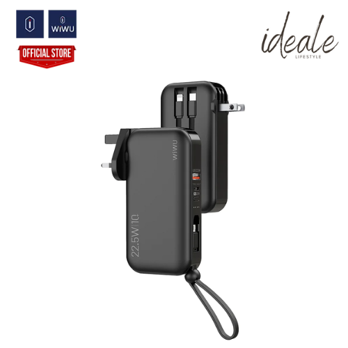 WiWU JC-23 quick charge wall charger 3-in-1 with 10000MAh power bank
