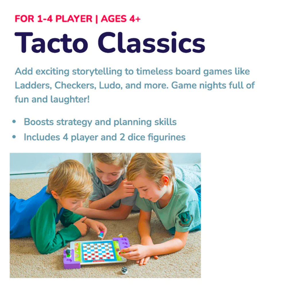 PlayShifu Tacto Classics (App Based) - Interactive Board Games for Family Game Night | Strategy Games