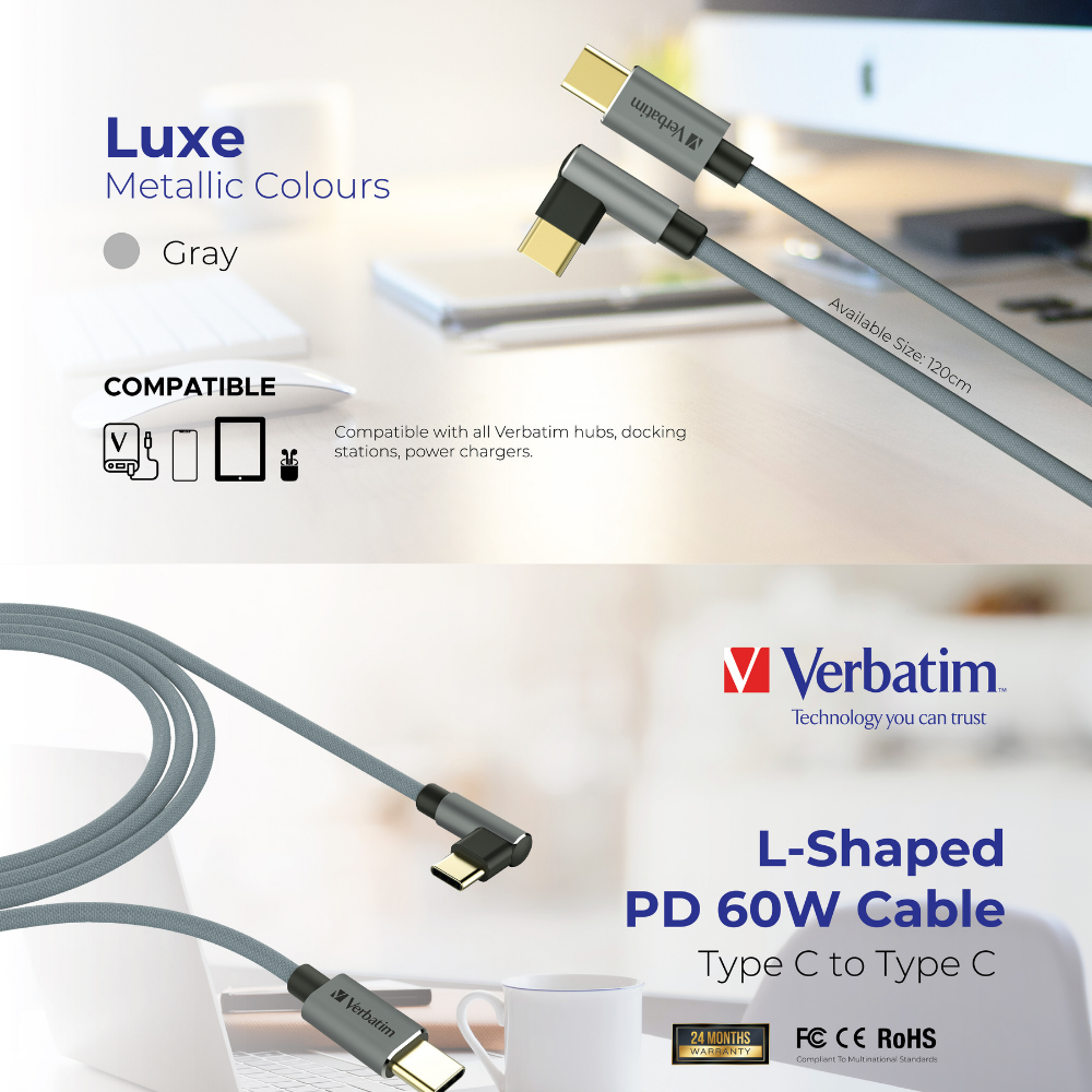 Verbatim L-Shaped Type-C Cable