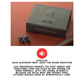 Attenu8 blue noise reduction earplugs with soft, bio-compatible memory foam tips available in multiple sizes for custom fit and comfort, ideal for side sleepers, at Ideale Lifestyle e-commerce store