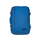 CabinZero ADV 42L Adventure Cabin Bag in Atlantic Blue, lightweight cabin-sized travel backpack with water-resistant fabric, Okoban tracking, and 25-year warranty available at Ideale Lifestyle