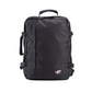 CabinZero Classic 44L travel cabin bag in Absolute Black color, ideale lifestyle product image for classic minimalist travel