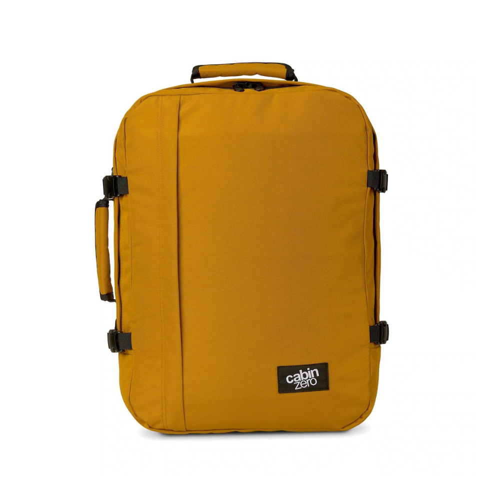 CabinZero Classic 44L travel cabin bag in Orange Chill color, ideale lifestyle product image